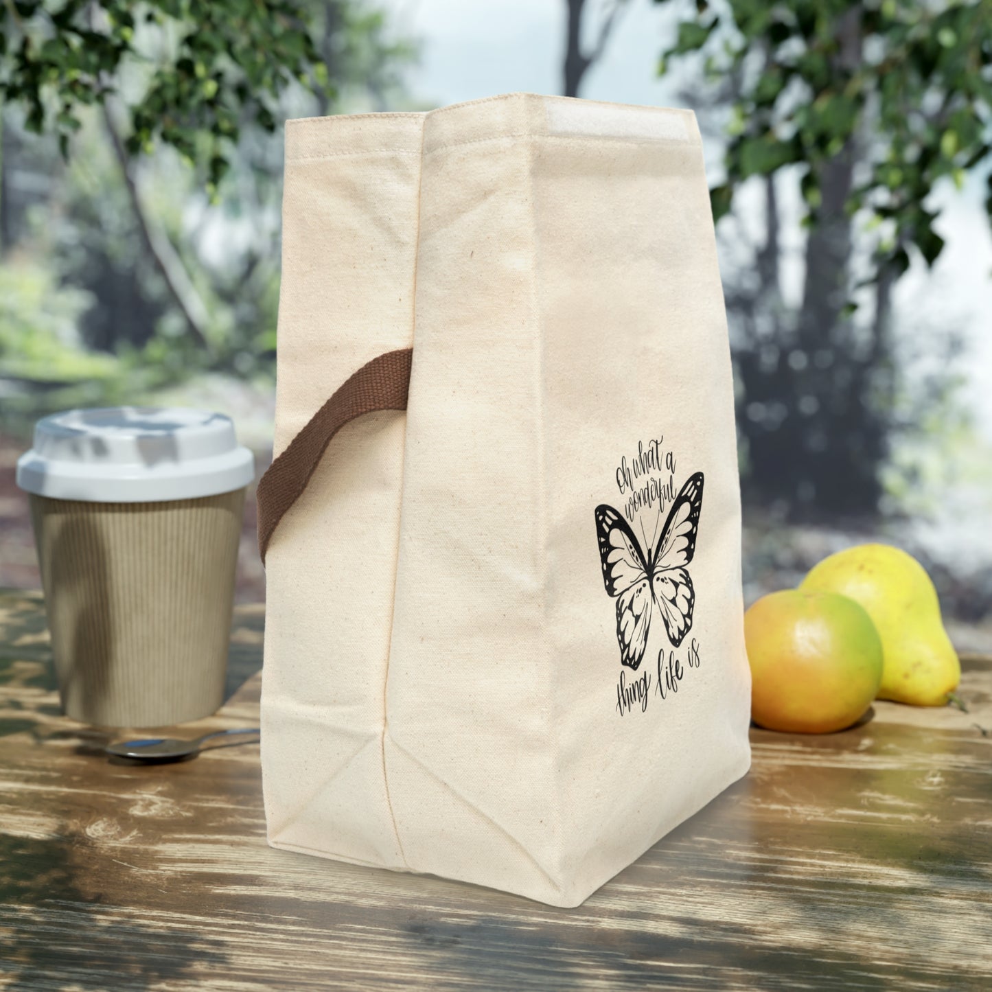 Wonderful Life Canvas Lunch Bag