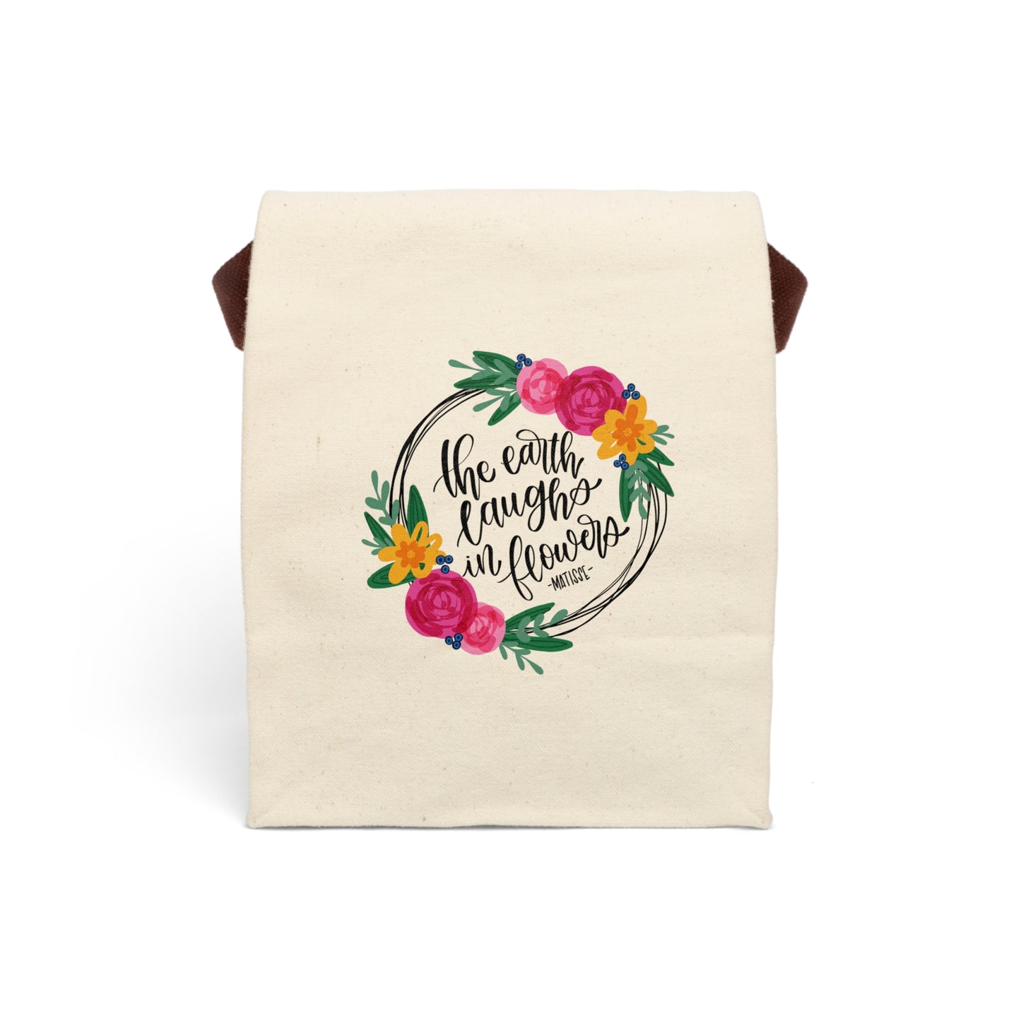 The Earth Laughs In Flowers Canvas Lunch Bag