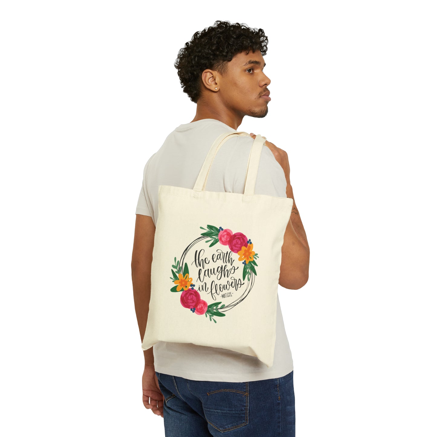 The Earth Laughs in Flowers Tote Bag