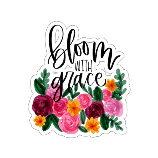 Bloom With Grace Sticker