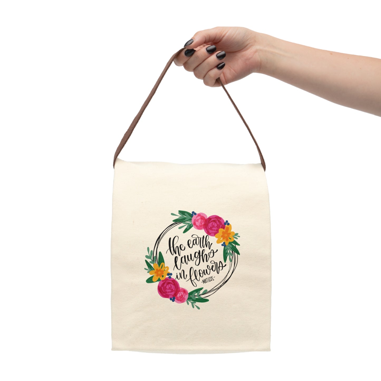 The Earth Laughs In Flowers Canvas Lunch Bag